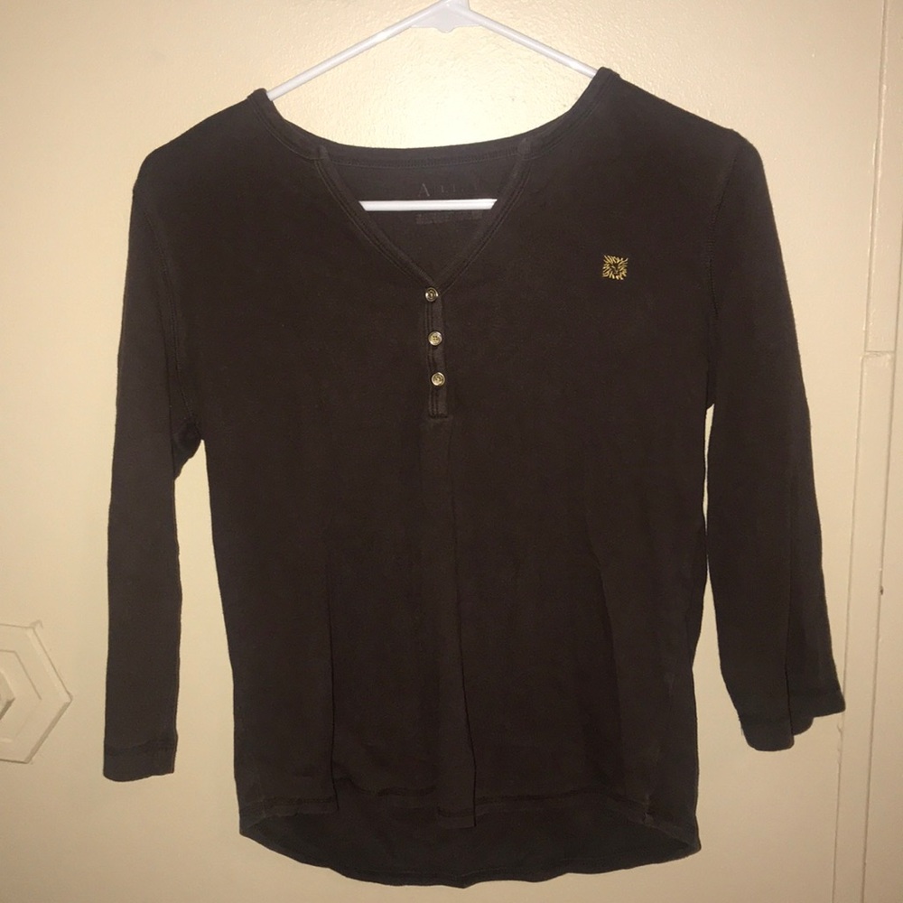Anne Klein sport Brown middle sleeved shirt